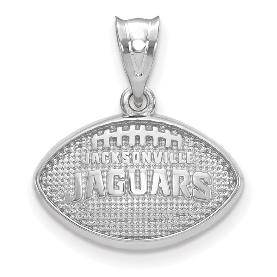 Sterling Silver Jacksonville Jaguars Football with Logo Pendant Sterling Silver Jacksonville Jaguars Football with Logo Pendant